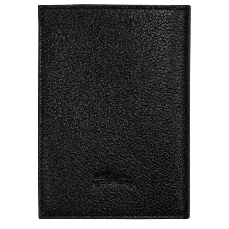 Accesorios Longchamp Le Foulonné Passport cover Mujer Negras | LC-IWKI0191