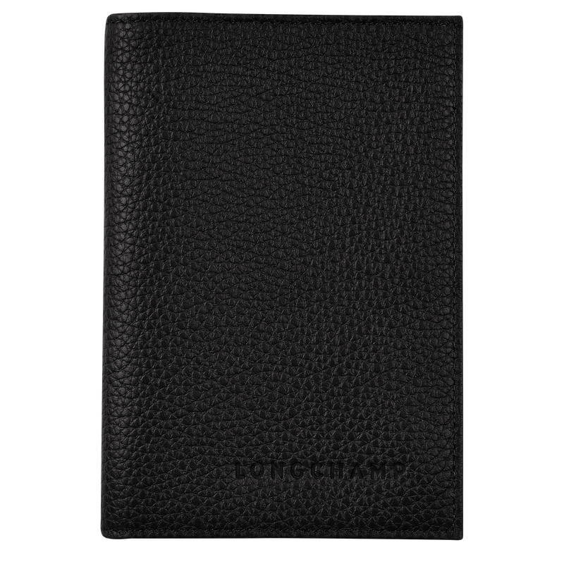 Accesorios Longchamp Le Foulonné Passport cover Mujer Negras | LC-IWKI0191