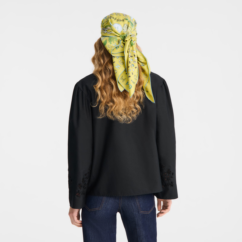 Blusa Longchamp Blouse Mujer Negras | LC-HJJI3953