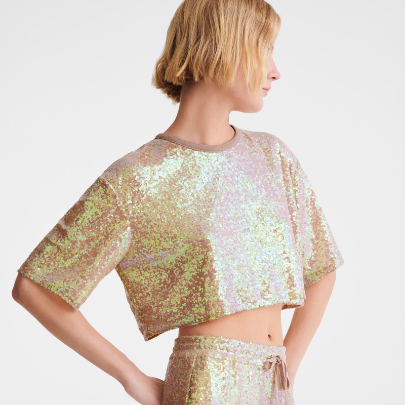 Blusa Longchamp Crop top Mujer Ballerina | LC-ZNFE0787