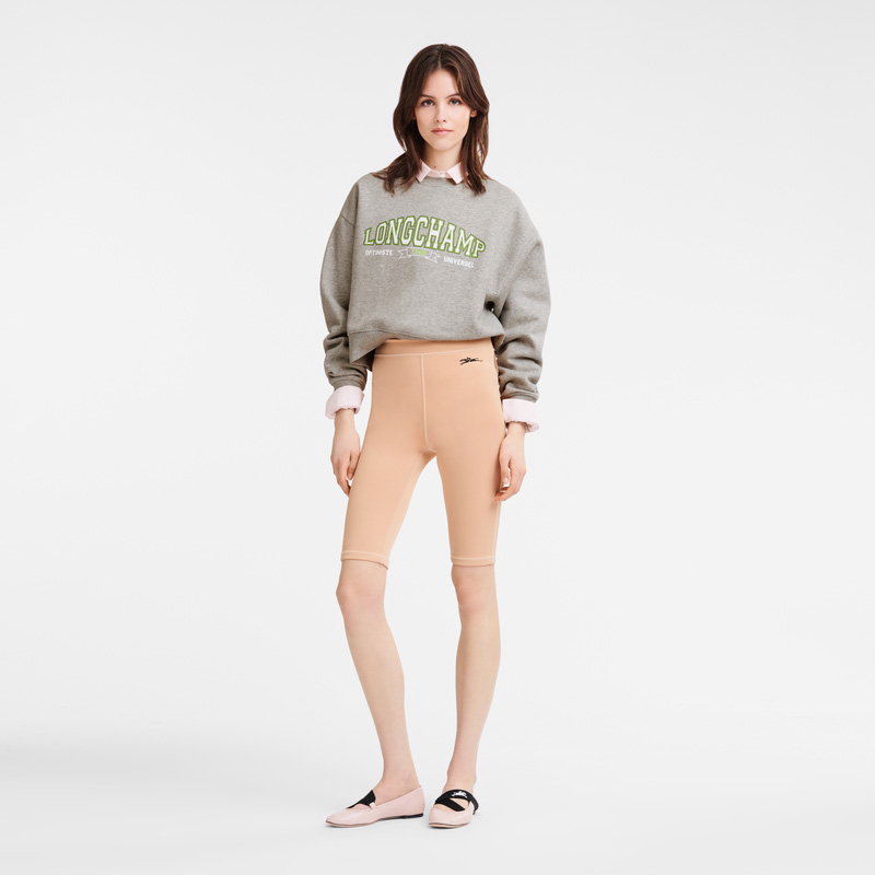 Blusa Longchamp Sweatshirt Mujer Gris | LC-KEJL5751