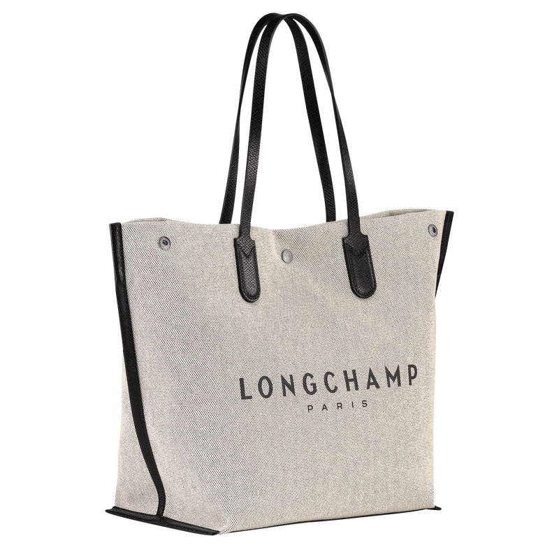 Bolsa De Hombro Longchamp Essential L Tote bag Mujer Ecru | LC-TAHQ2783
