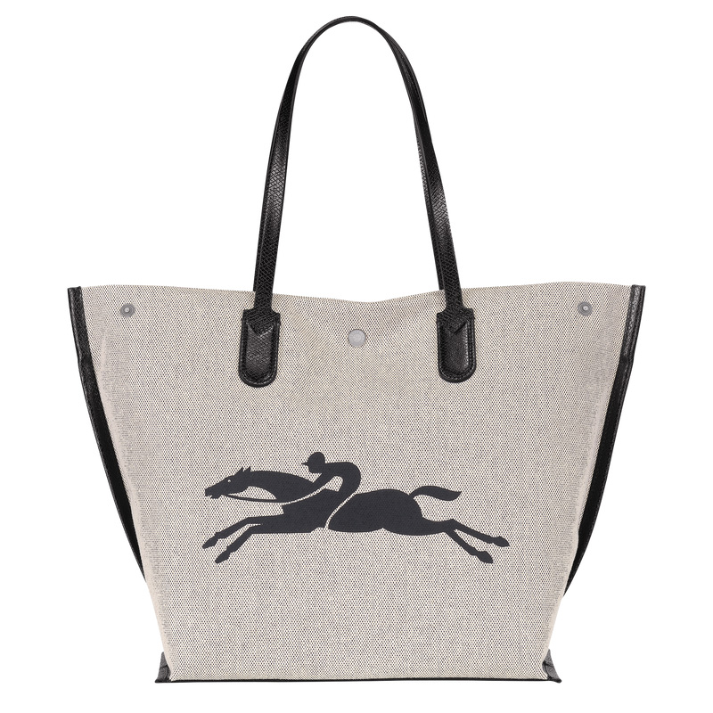 Bolsa De Hombro Longchamp Essential L Tote bag Mujer Ecru | LC-TAHQ2783