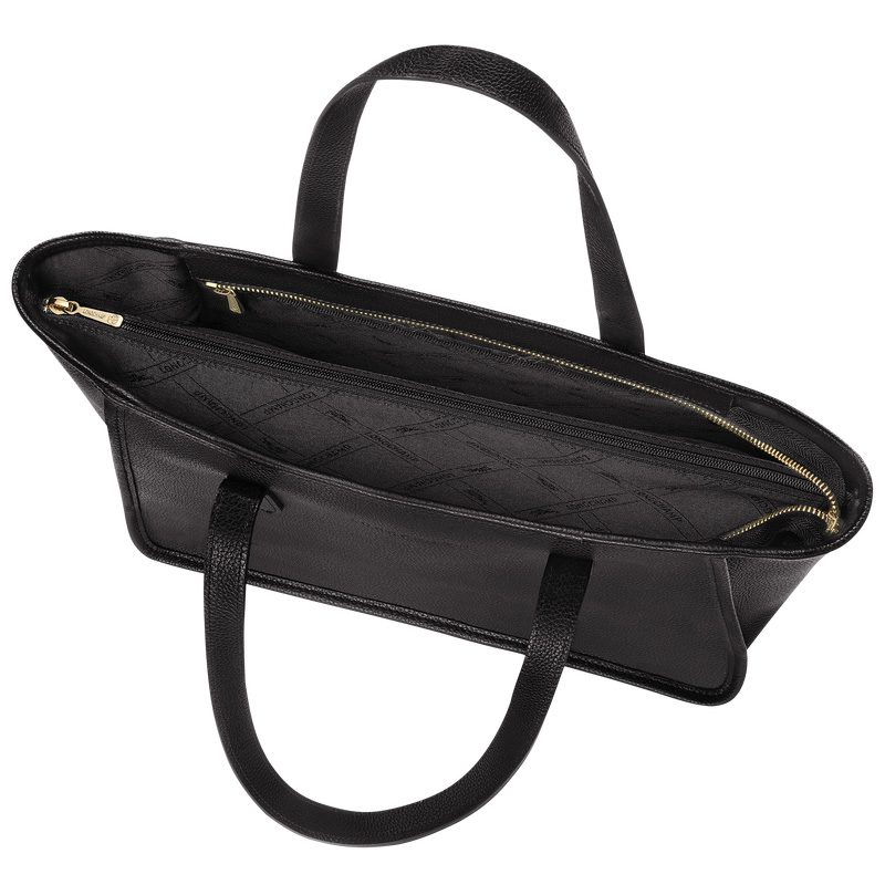 Bolsa De Hombro Longchamp Le Foulonné L Tote bag Mujer Negras | LC-YAPS3075