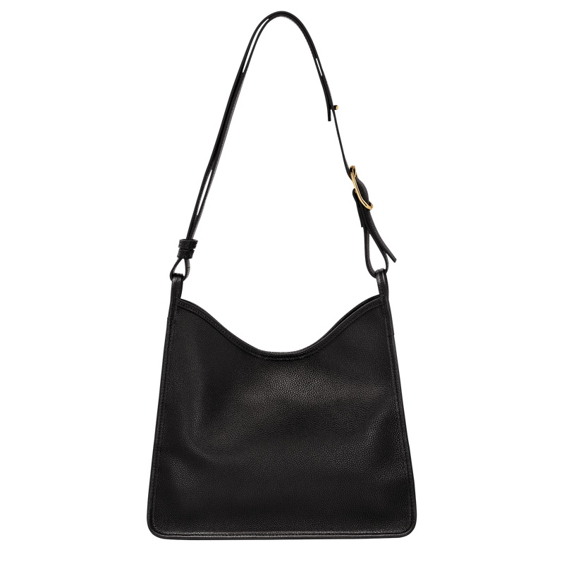 Bolsa De Hombro Longchamp Le Foulonné M Hobo bag Mujer Negras | LC-UOEY9601