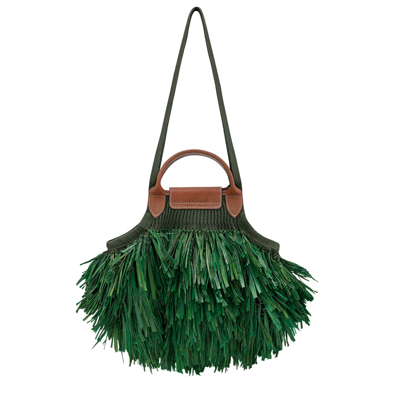 Bolsa De Hombro Longchamp Le Pliage Filet L Mesh bag Mujer Kaki | LC-VLPV0480
