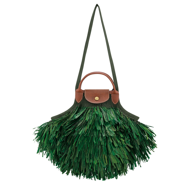 Bolsa De Hombro Longchamp Le Pliage Filet L Mesh bag Mujer Kaki | LC-VLPV0480
