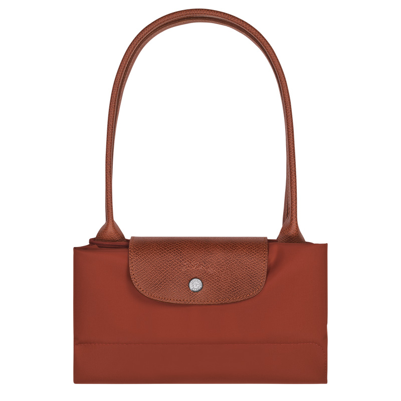 Bolsa De Hombro Longchamp Le Pliage Green L Tote bag Mujer Chestnut | LC-QMFG4438
