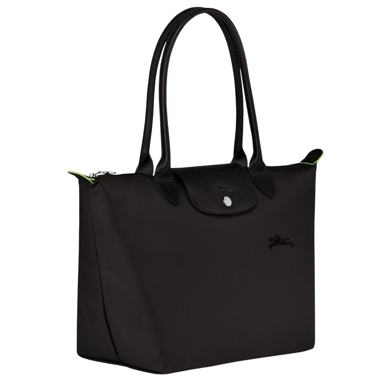 Bolsa De Hombro Longchamp Le Pliage Green M Tote bag Mujer Negras | LC-LWWM9721