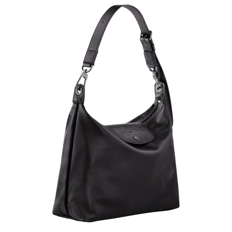 Bolsa De Hombro Longchamp Le Pliage Xtra M Hobo bag Mujer Negras | LC-NAHL4766