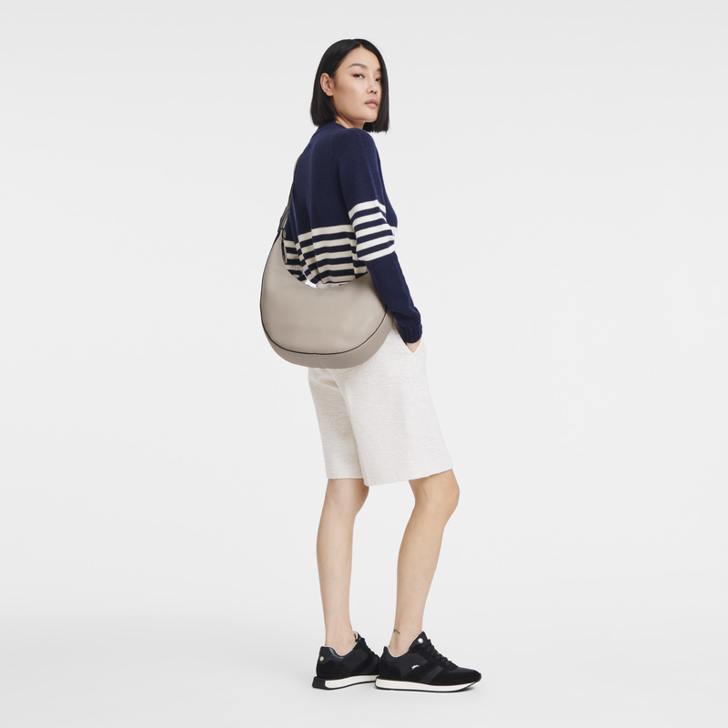 Bolsa De Hombro Longchamp Le Roseau Essential L Crossbody bag Mujer Clay | LC-WPFH3408