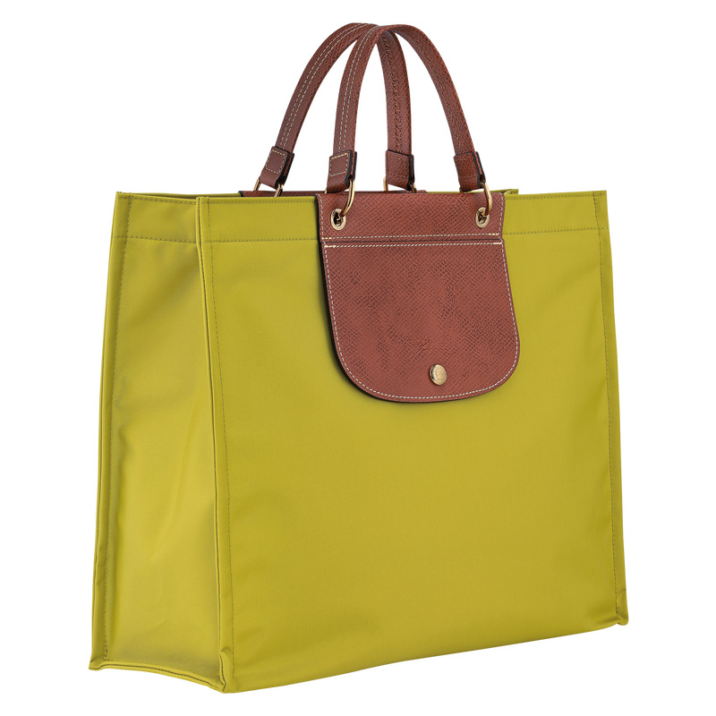 Bolsa de Mano Longchamp Cabas L Tote Bag Mujer Verde | LC-UQCN5996