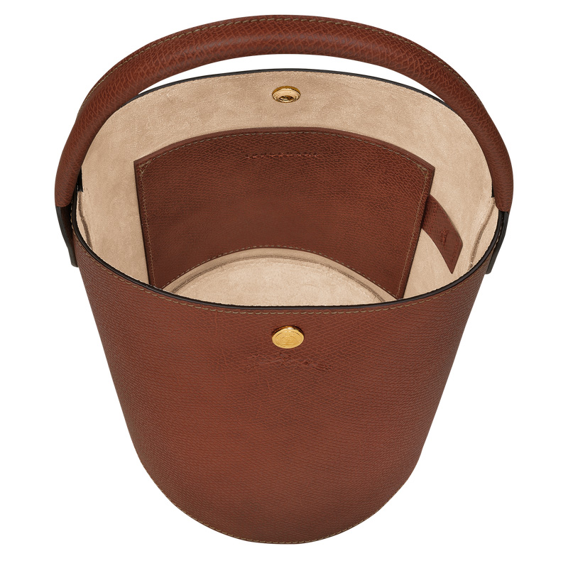Bolsa de Mano Longchamp Épure S Bucket bag Mujer Marrones | LC-HNKD8262