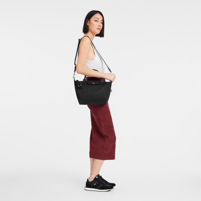 Bolsa de Mano Longchamp Le Pliage Energy S Handbag Hombre Negras | LC-TYVP8059
