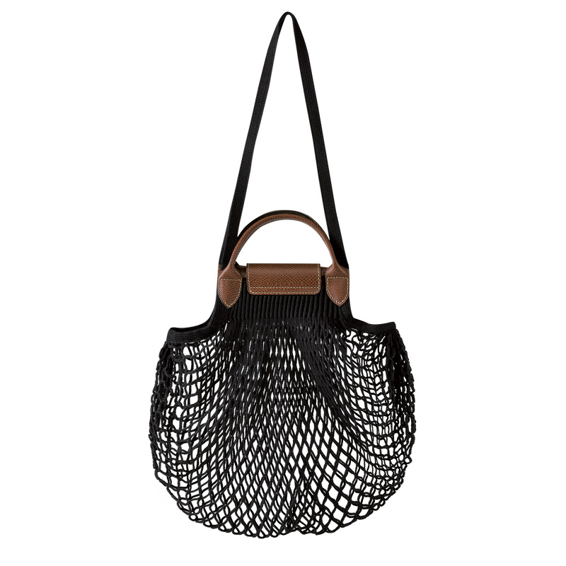 Bolsa de Mano Longchamp Le Pliage Filet L Mesh bag Mujer Negras | LC-JCLE1205