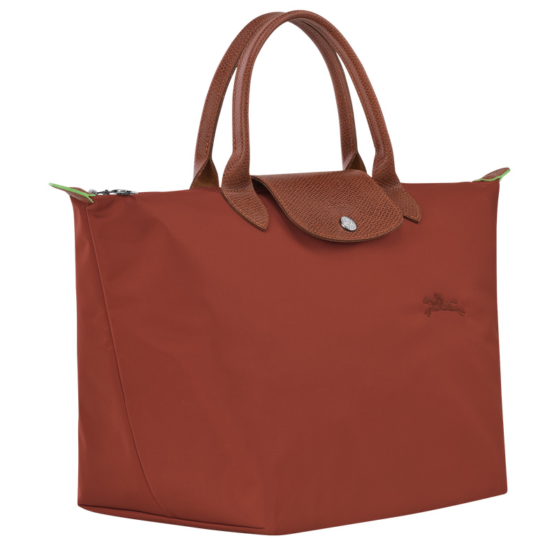 Bolsa de Mano Longchamp Le Pliage Green M Handbag Mujer Chestnut | LC-DHOC7320