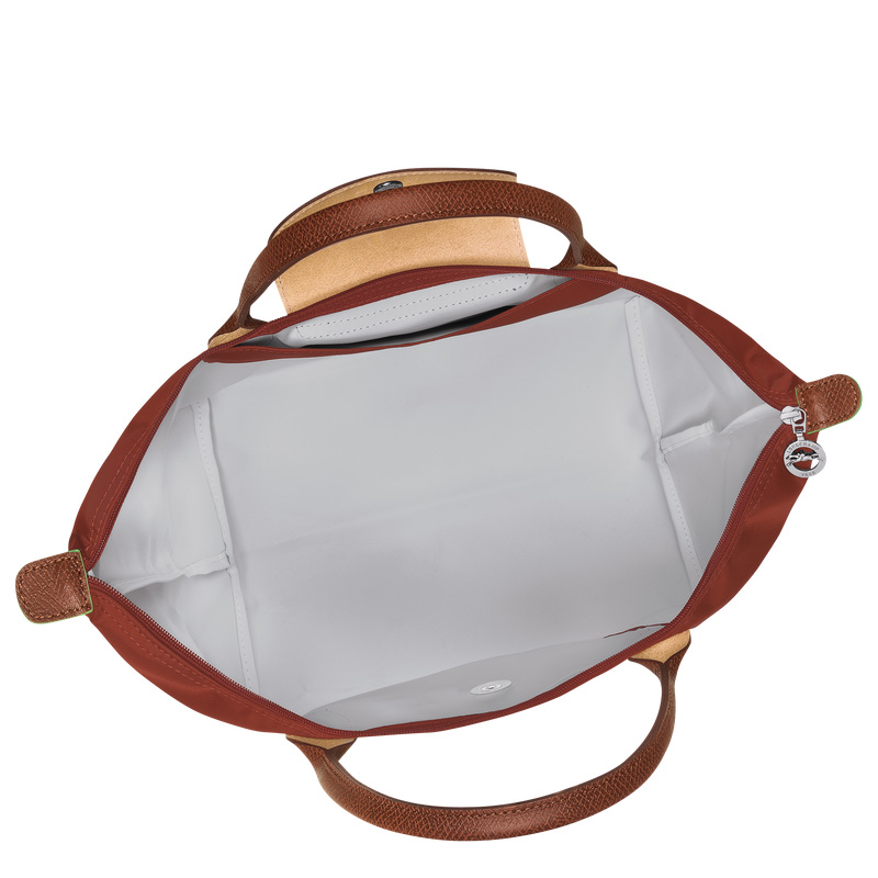 Bolsa de Mano Longchamp Le Pliage Green M Handbag Mujer Chestnut | LC-DHOC7320
