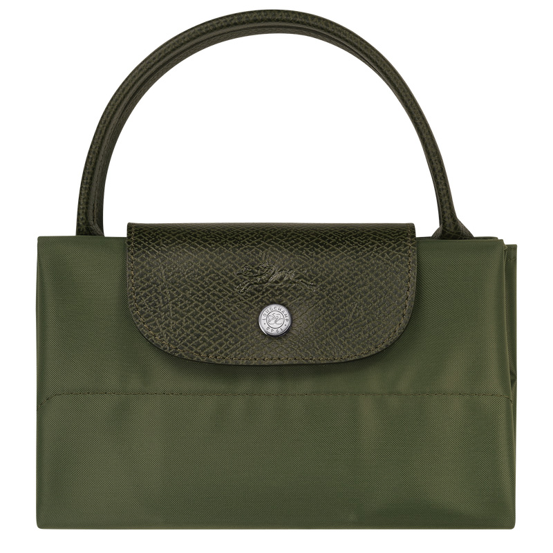 Bolsa de Mano Longchamp Le Pliage Green M Tote bag Hombre Forest | LC-WSGB9839