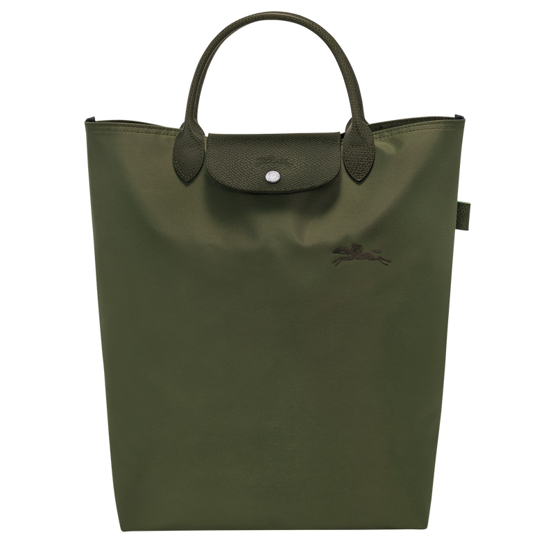 Bolsa de Mano Longchamp Le Pliage Green M Tote bag Hombre Forest | LC-WSGB9839
