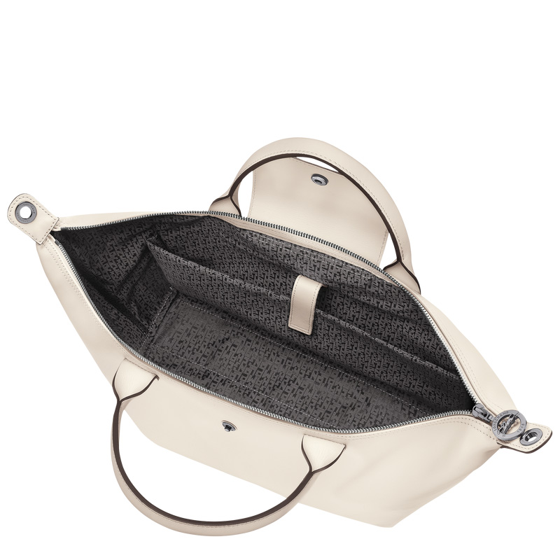 Bolsa de Mano Longchamp Le Pliage Xtra L Handbag Mujer Ecru | LC-OWHU7852