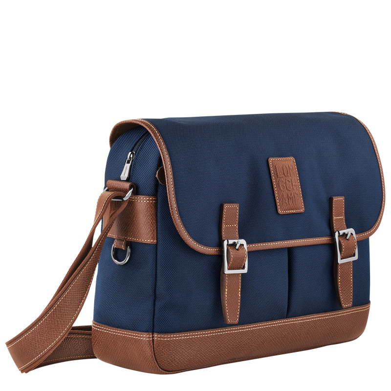 Bolsas Hombro Longchamp Boxford L Crossbody bag Hombre Azules | LC-FRNF7232