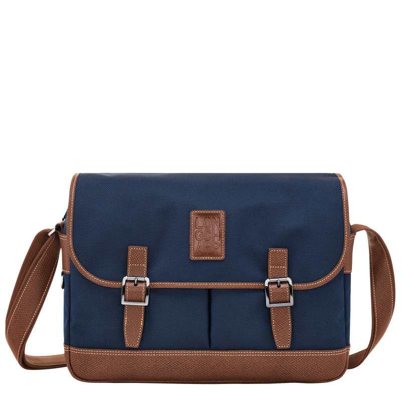 Bolsas Hombro Longchamp Boxford L Crossbody bag Hombre Azules | LC-FRNF7232