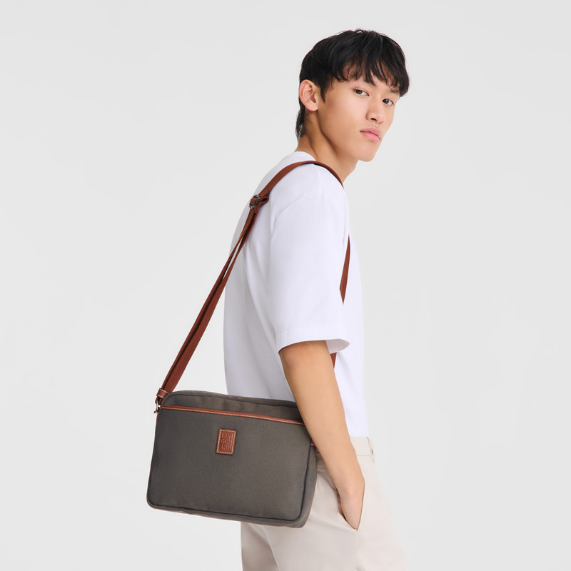 Bolsas Hombro Longchamp Boxford M Camera bag Hombre Marrones | LC-JXNW1616