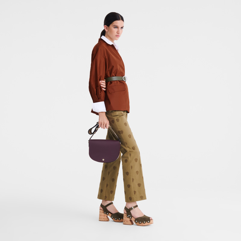 Bolsas Hombro Longchamp Épure M Crossbody bag Mujer Eggplant | LC-INNL6242