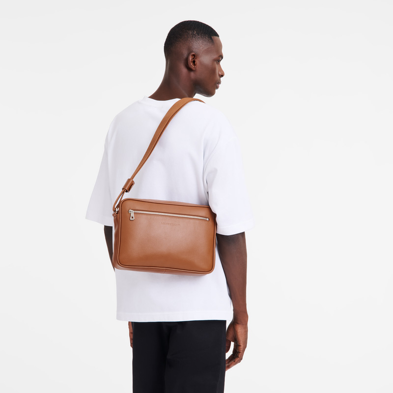 Bolsas Hombro Longchamp Le Foulonné M Camera bag Hombre Caramel | LC-JUEE5542