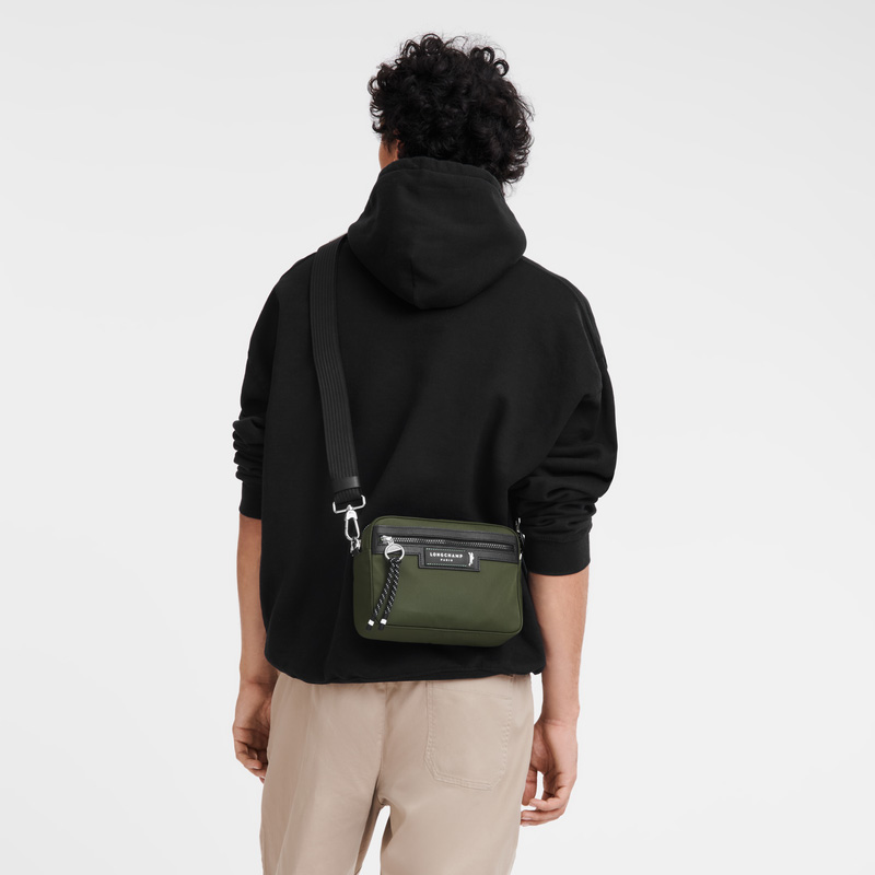 Bolsas Hombro Longchamp Le Pliage Energy S Camera bag Hombre Kaki | LC-WZPU0395