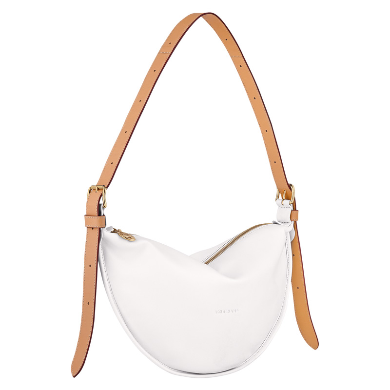 Bolsas Hombro Longchamp Smoothie M Crossbody bag Mujer Blancas | LC-HZUX7680