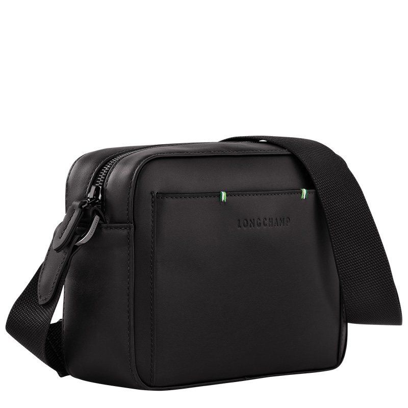 Bolsas Hombro Longchamp sur Seine Camera bag Hombre Negras | LC-QRRF0758