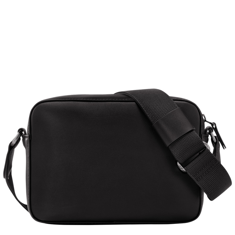 Bolsas Hombro Longchamp sur Seine Camera bag Hombre Negras | LC-QRRF0758
