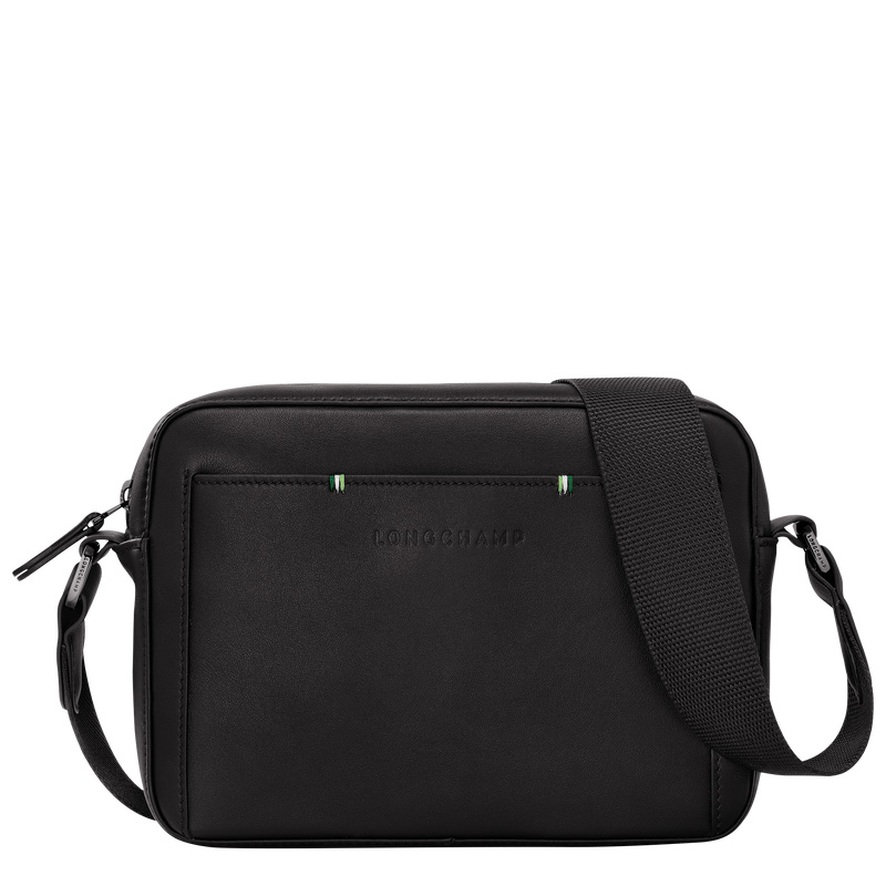 Bolsas Hombro Longchamp sur Seine Camera bag Hombre Negras | LC-QRRF0758