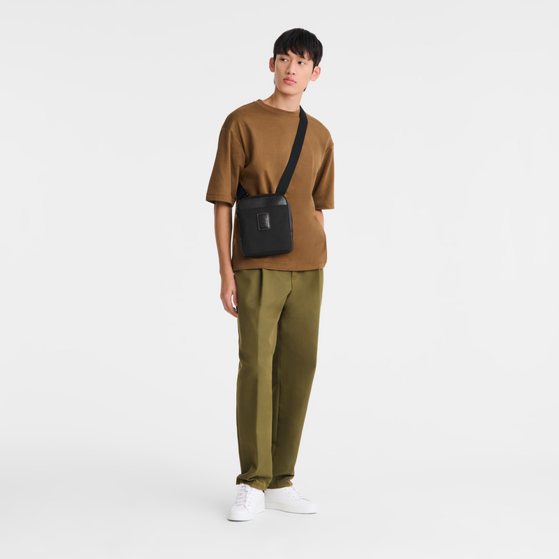 Bolsas Mini Longchamp Boxford XS Crossbody bag Mujer Negras | LC-SWZO1776