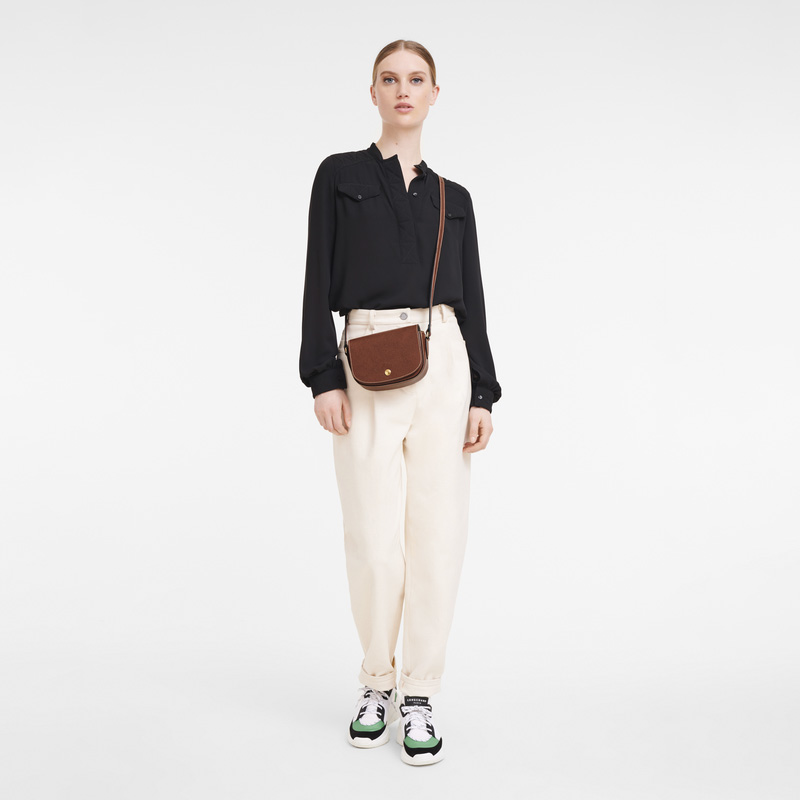 Bolsas Mini Longchamp Épure XS Crossbody bag Mujer Marrones | LC-EFDZ6862