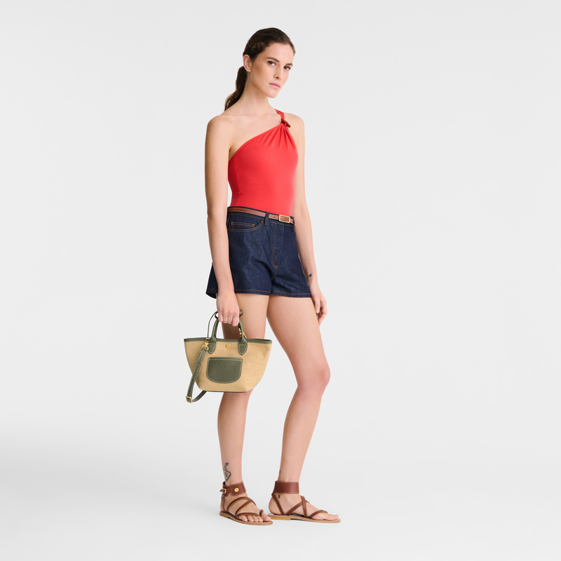 Bolsas Mini Longchamp Le Pliage Collection XS Basket bag Mujer Artichoke | LC-RQBE7442