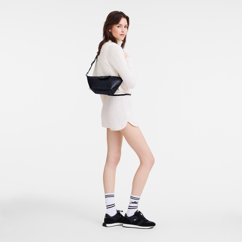 Bolsas Mini Longchamp Le Pliage Xtra XS Crossbody bag Mujer Negras | LC-XQJM5864
