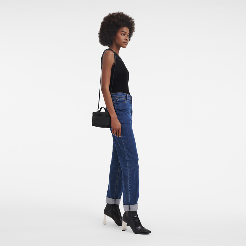Bolsas Mini Longchamp Le Pliage Xtra XS Vanity Mujer Negras | LC-VVMP2632