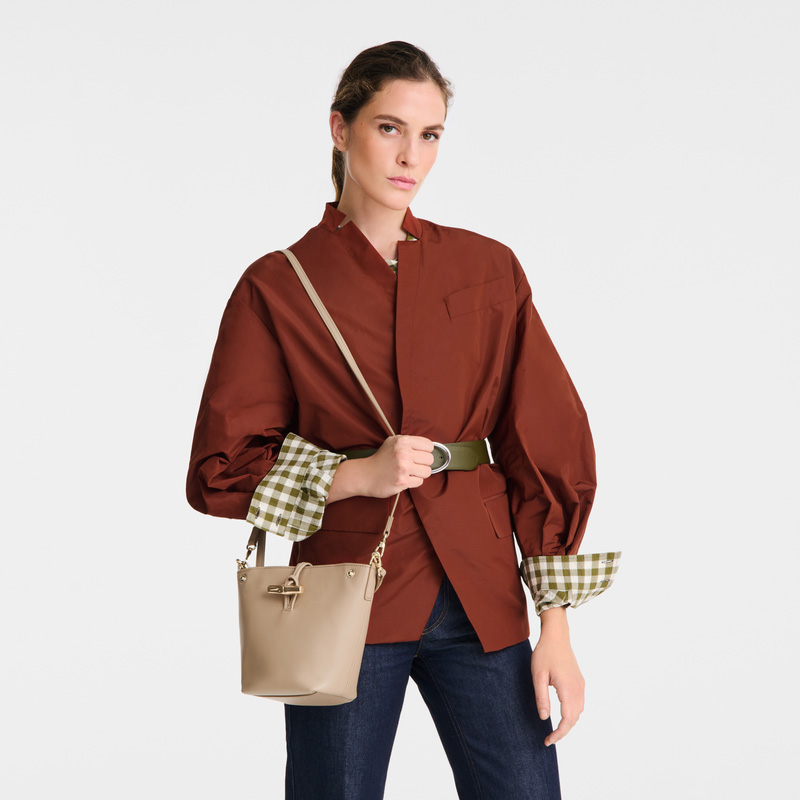 Bolsas Mini Longchamp Le Roseau XS Bucket bag Mujer Root | LC-TXPM3249