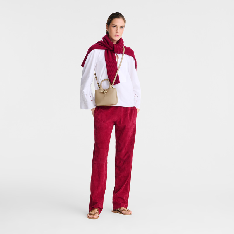 Bolsas Mini Longchamp Le Roseau XS Handbag Mujer Root | LC-KYGW8286