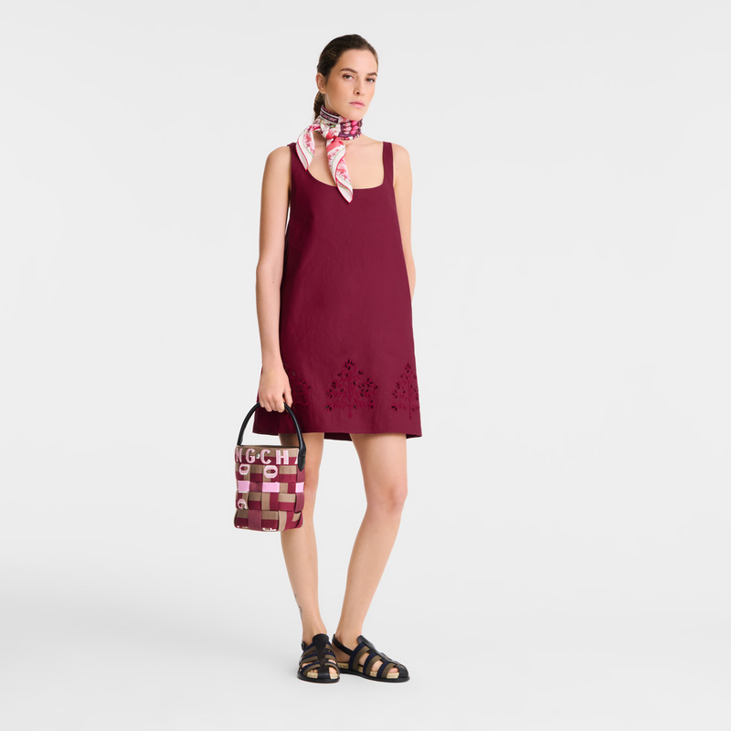 Bolsas Mini Longchamp Re-Play XS Bucket bag Mujer Artichoke/Beetroot | LC-SAYX7034