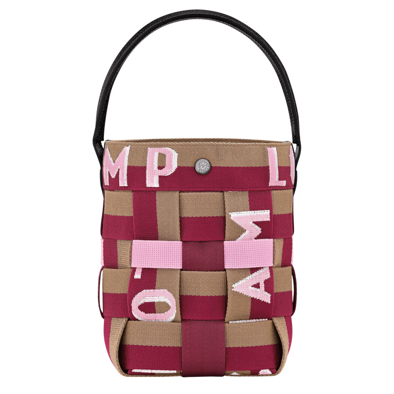 Bolsas Mini Longchamp Re-Play XS Bucket bag Mujer Artichoke/Beetroot | LC-SAYX7034
