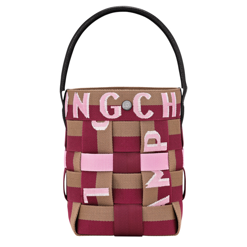 Bolsas Mini Longchamp Re-Play XS Bucket bag Mujer Artichoke/Beetroot | LC-SAYX7034