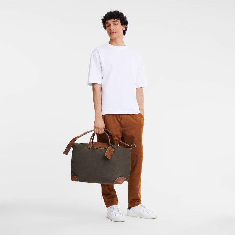 Bolsas de Viaje Longchamp Boxford L Travel bag Hombre Marrones | LC-LISC4592