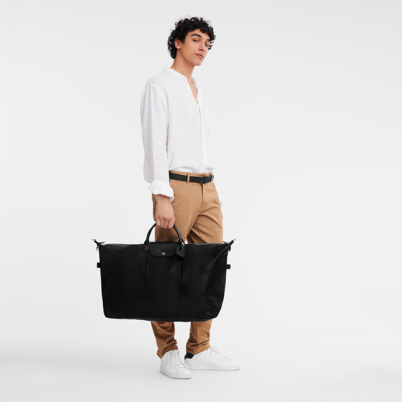 Bolsas de Viaje Longchamp Le Foulonné XL Travel bag Hombre Negras | LC-EPNN7148