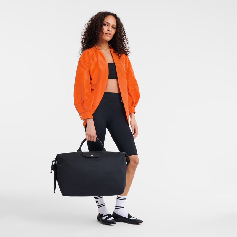 Bolsas de Viaje Longchamp Le Pliage Energy L Travel bag Mujer Negras | LC-XZFZ5736