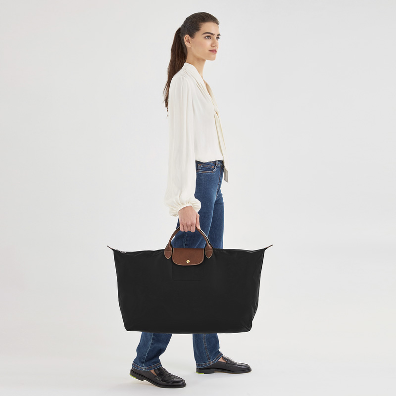 Bolsas de Viaje Longchamp Le Pliage Original XL Travel bag Hombre Negras | LC-OEVT9643