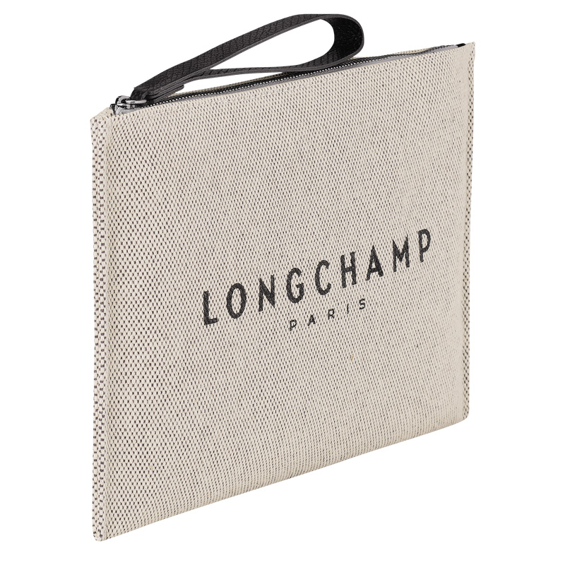 Bolso Pequeño Longchamp Essential Pouch Mujer Ecru | LC-BYWG2289