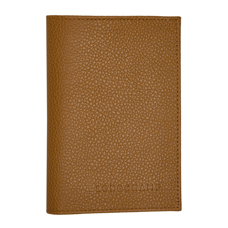 Bolso Pequeño Longchamp Le Foulonné Passport cover Mujer Walnut | LC-YRID7189